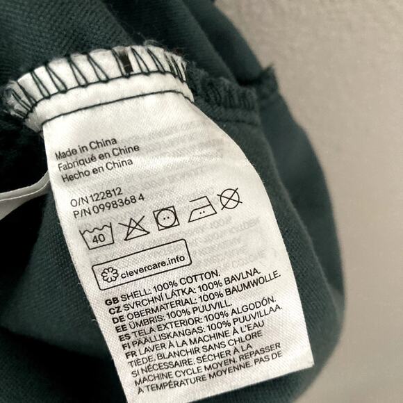 H&M Cotton Velvet Ruffle Collar Dress - Green - 8 - Picture 4 of 6